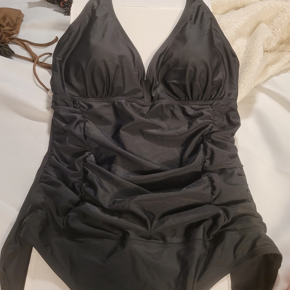 Elegant Black One-Piece Swimsuit